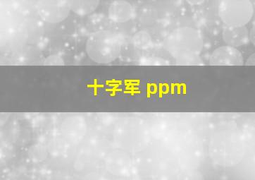 十字军 ppm